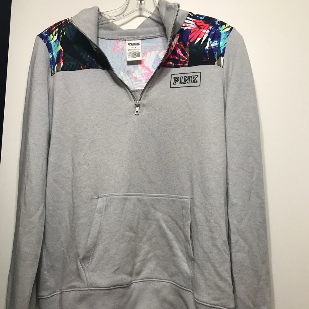 VS Pink Quarter Zip Sweatshirt